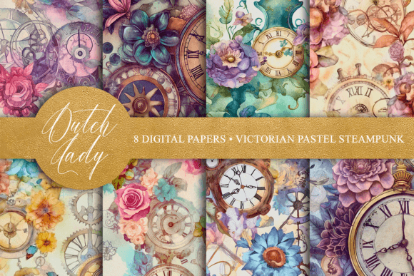 Download Victorian Pastel Steampunk Wallpaper - Victorian Collection