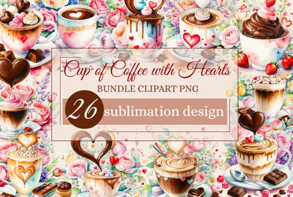 Download Watercolor Coffee Cup with Flowers - Coffee cup Collection