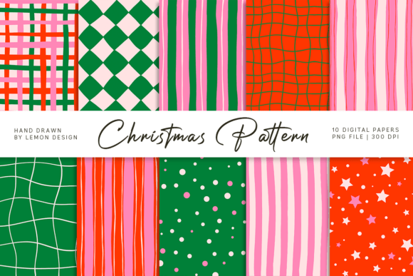 Download Christmas Seamless Pattern PNG Bundle - Christmas seamless pattern Collection