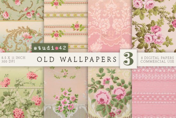 Download Antique Wallpaper Printables V3 - Wall Collection