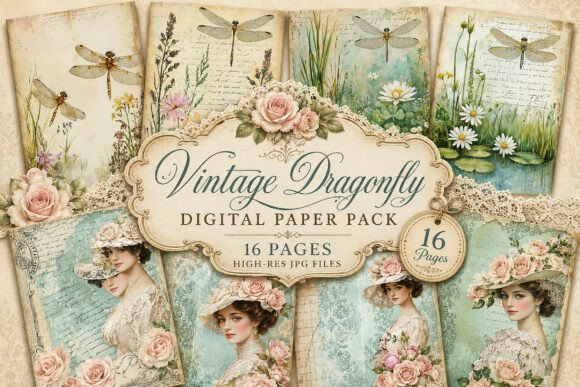 Download Vintage Victorian Lady Portrait Junk Set - Victorian Collection