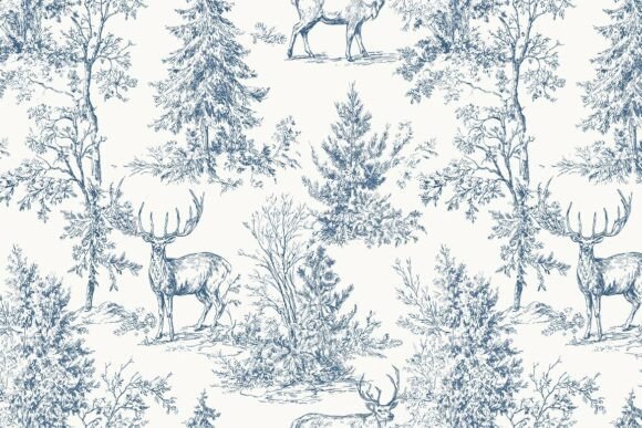 Download Blue Christmas Seamless Pattern 26 - Christmas seamless pattern Collection