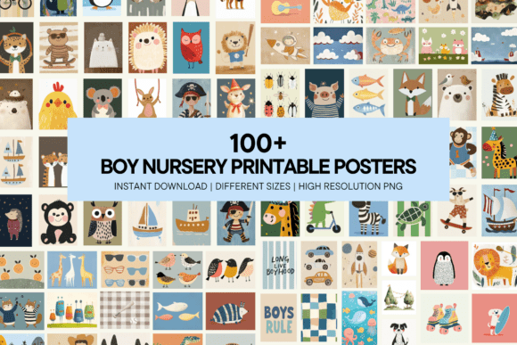 Download Boy Nursery Bright Colorful Wall Art - Wall Collection