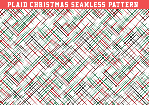 Download Vintage Plaid Christmas Seamless Pattern - Christmas seamless pattern Collection