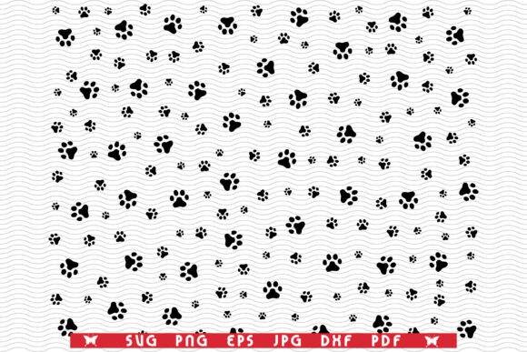 Download SVG Dog Footprints, Seamless Wallpaper - Wall Collection