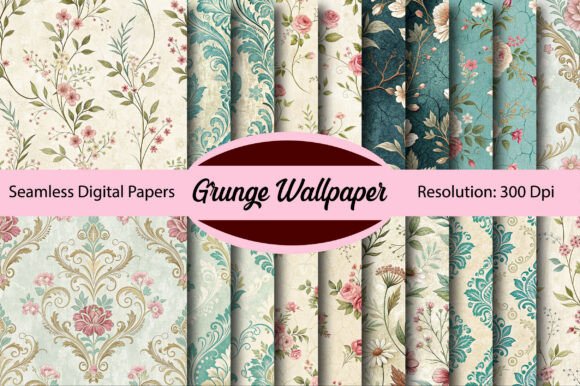 Download Grunge Wallpaper Seamless Digital Paper - Wall Collection