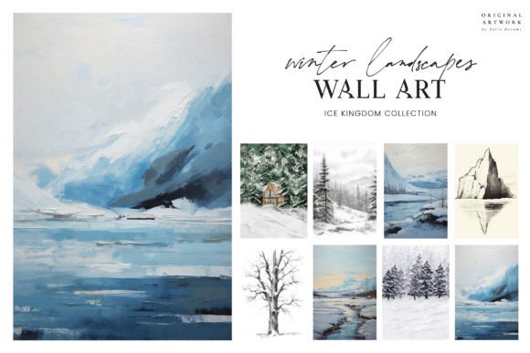 Download Winter Landscape Wall Art Poster - Wall Collection