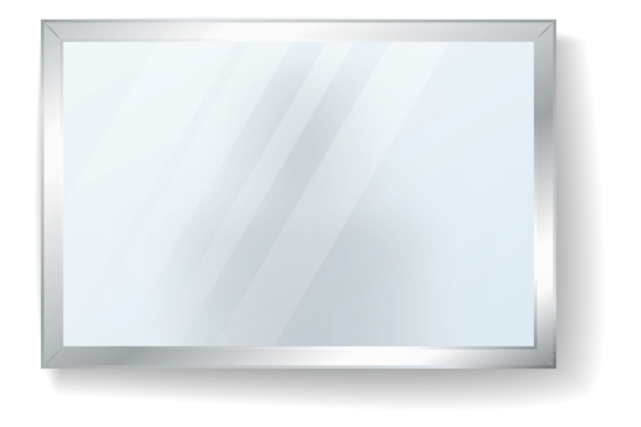 Download Squared Mirror Mockup. Wall Reflective S - Wall Collection