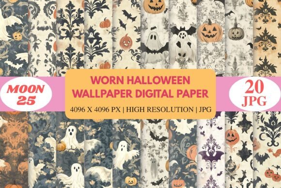 Download Worn Halloween Wallpaper Digital Paper - Wall Collection